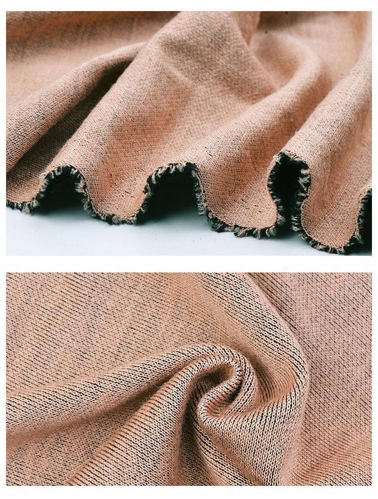 真三七双层针织丝光棉 羊毛混纺 加厚双层挺括布料服装面料